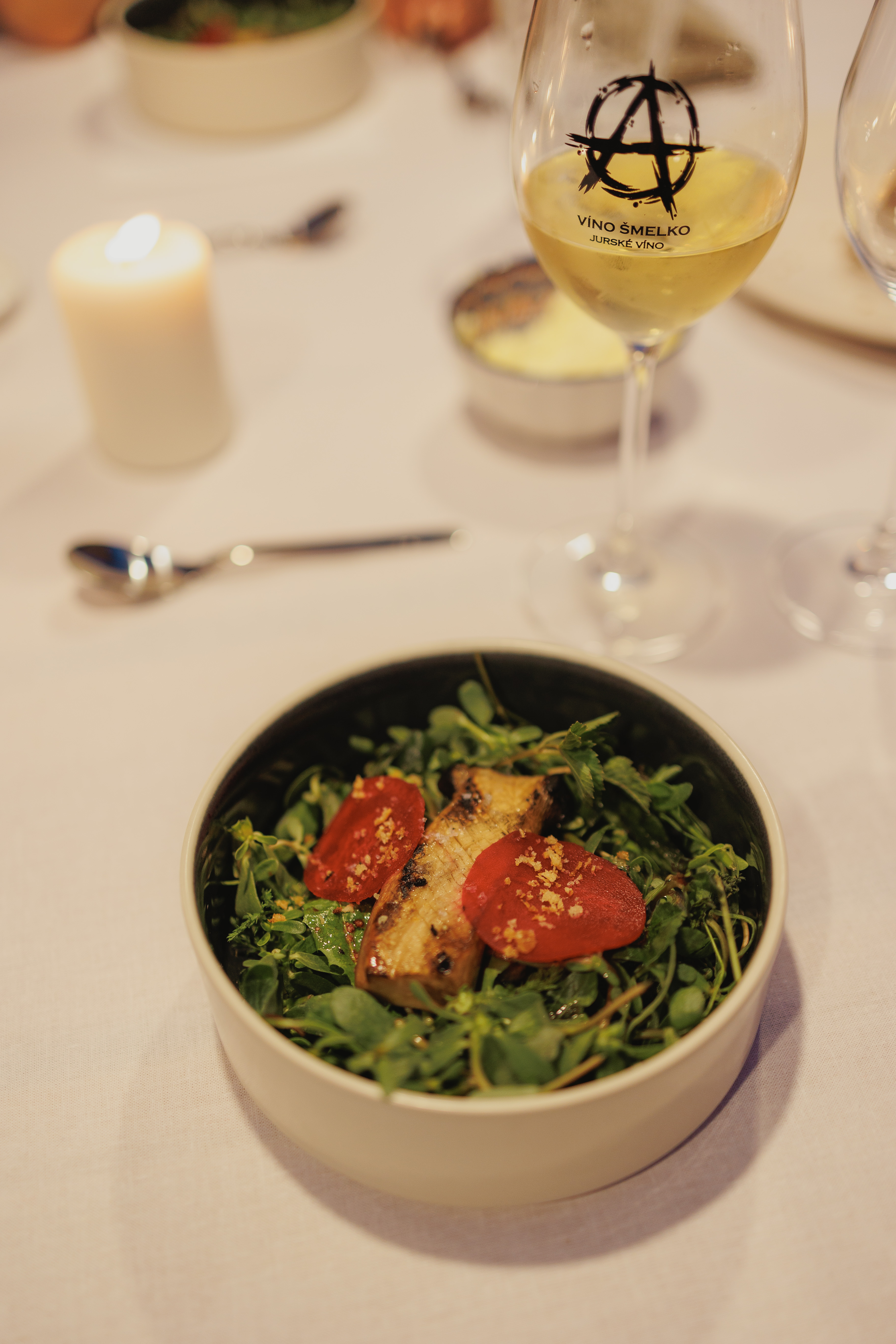 Jesenný šalát s hríbovým steakom