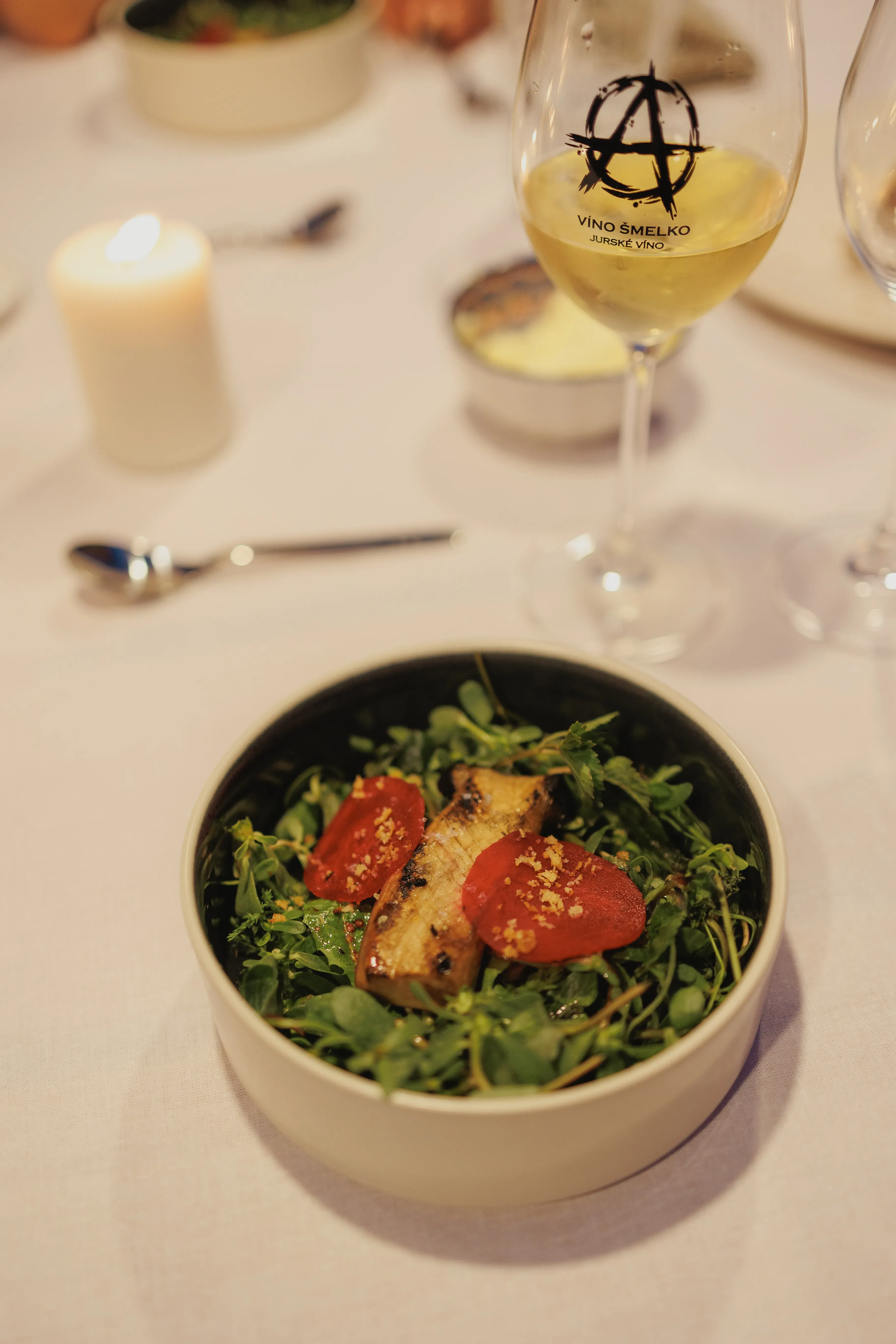 Jesenný šalát s hríbovým steakom